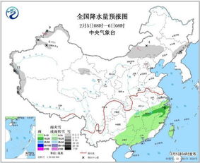 未来7天全国天气图，冷空气活跃，南方阴雨频繁，北方气温起伏大
